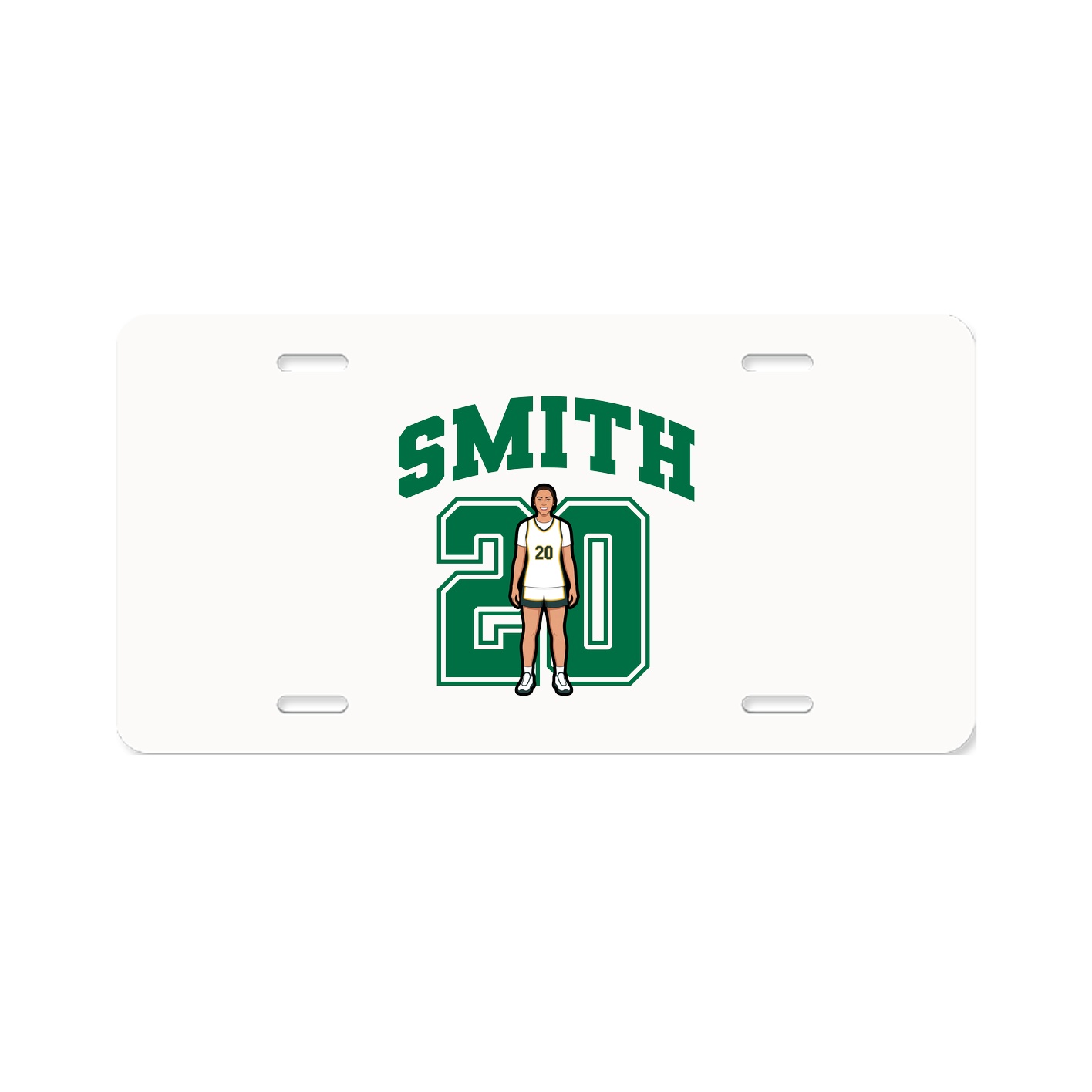 License Plate — Number in Classic