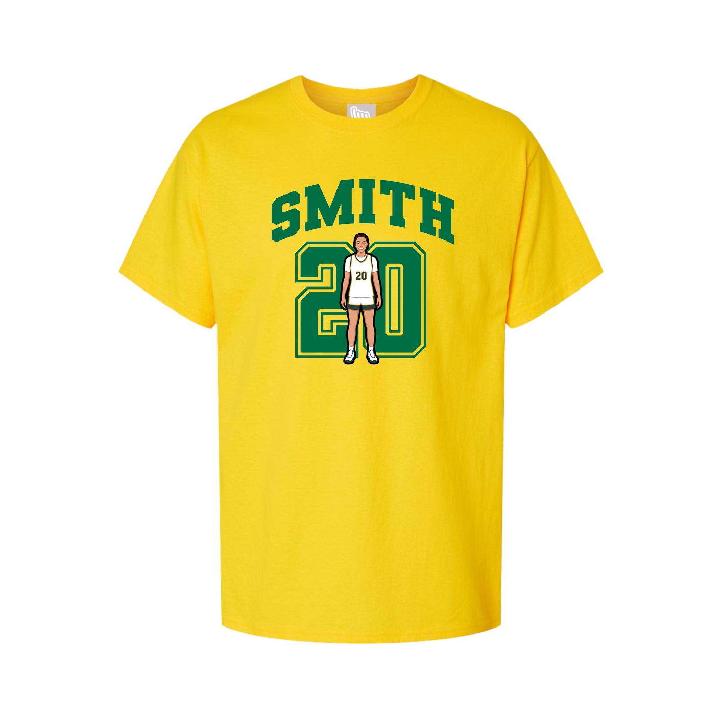 Youth Tee — Number in Gold