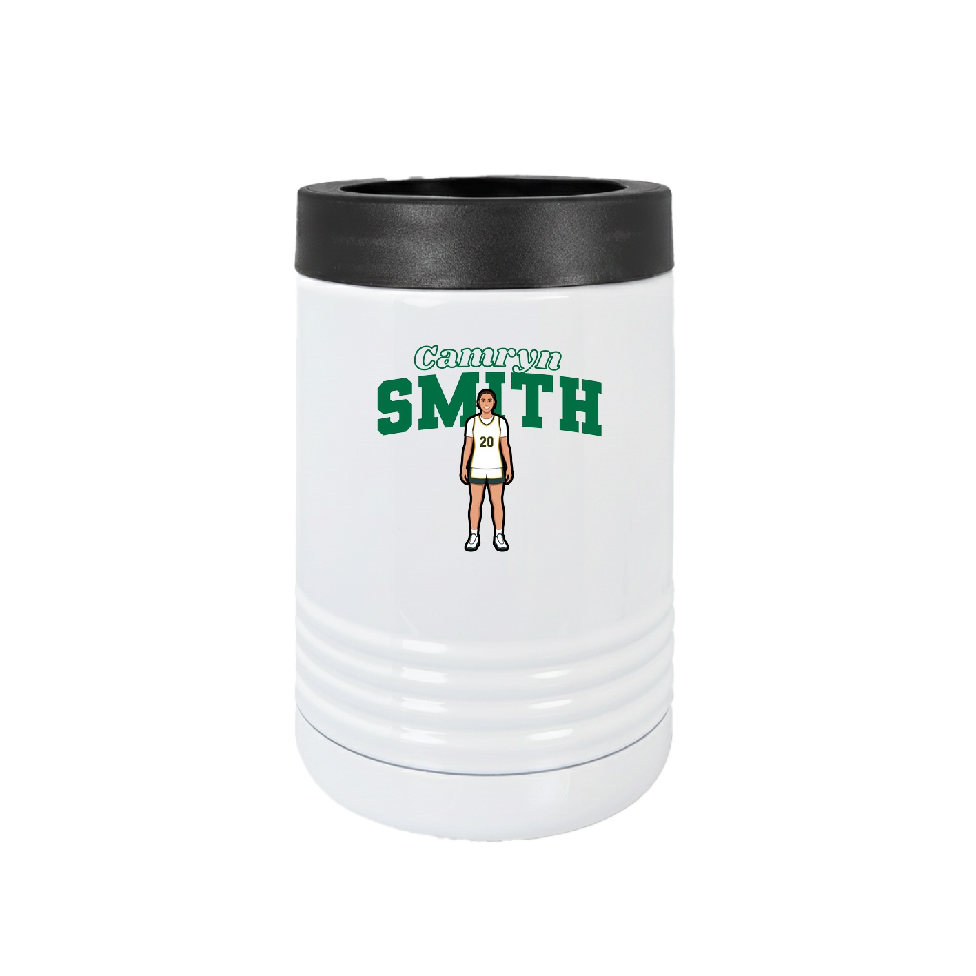 Beverage Holder — Name Arch in White