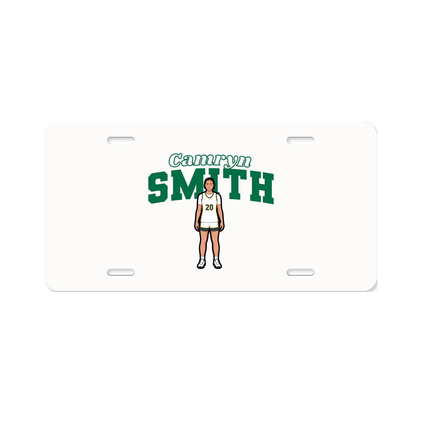License Plate — Name Arch in Classic