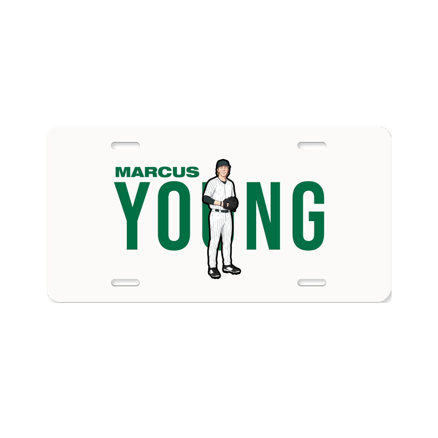 License Plate — Player Name in Classic
