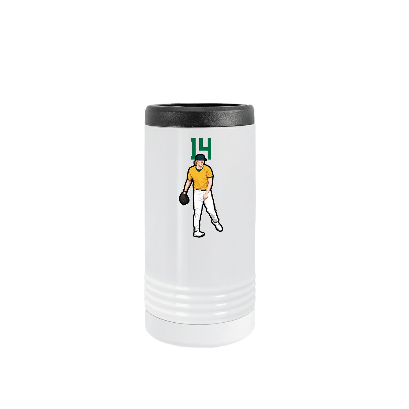 Slim Beverage Holder — Number Top in White