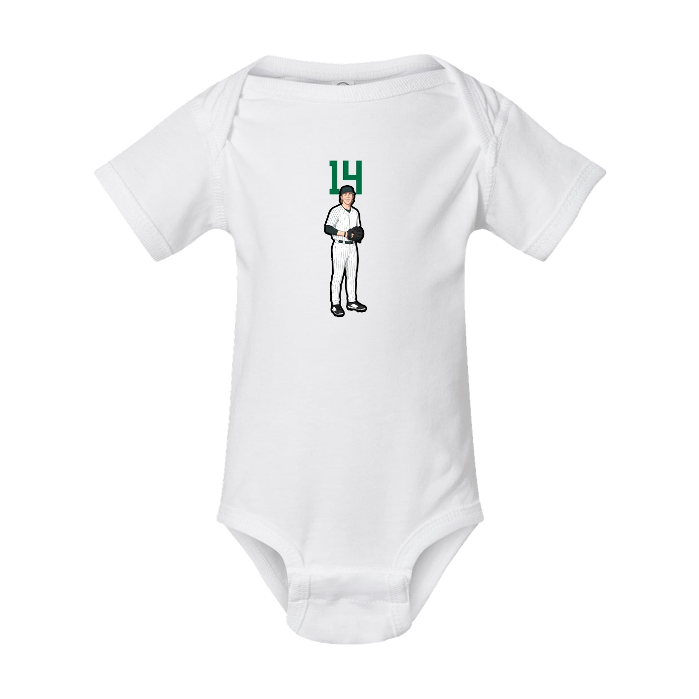 Baby Onesie — Number Top in White