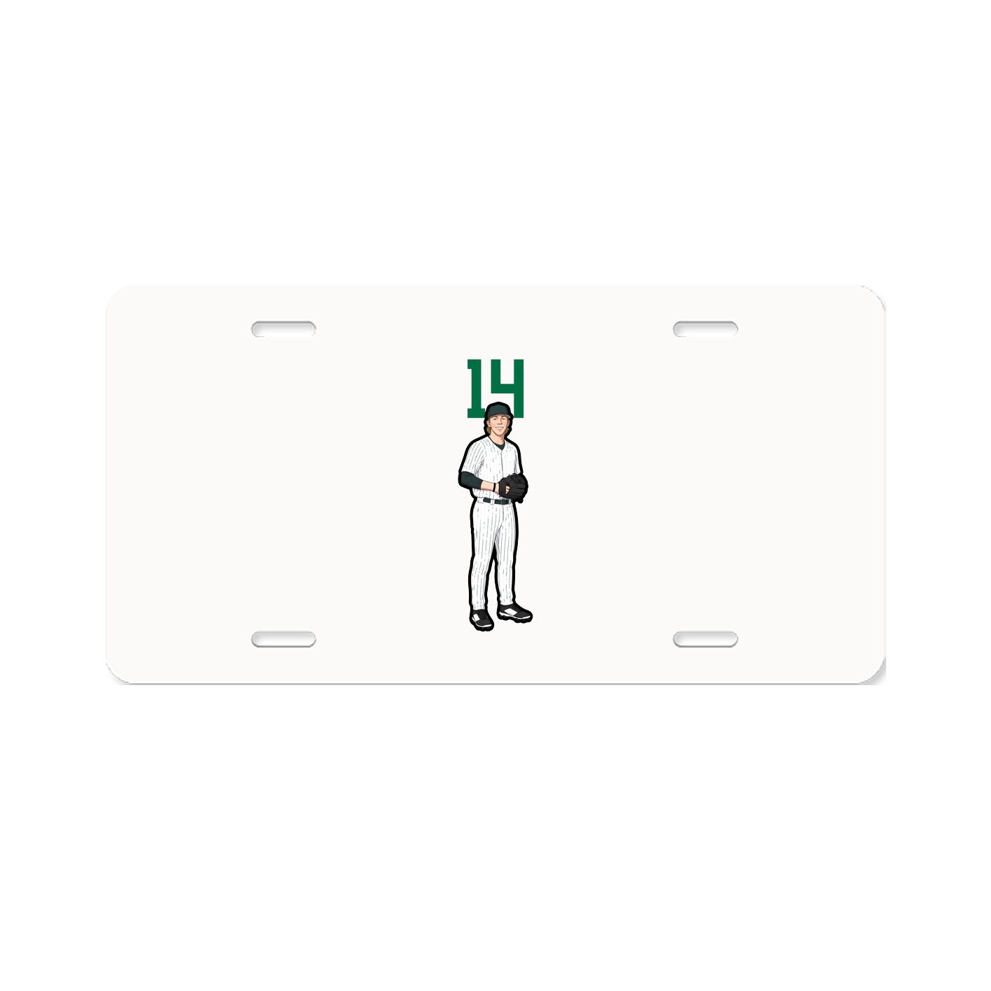 License Plate — Number Top in Classic
