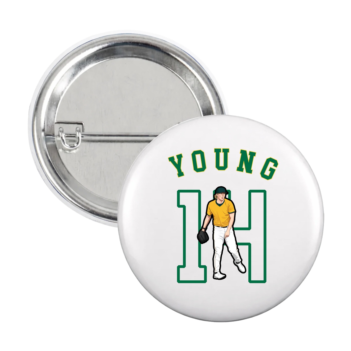Game Day Button — Shirsey Arch in White