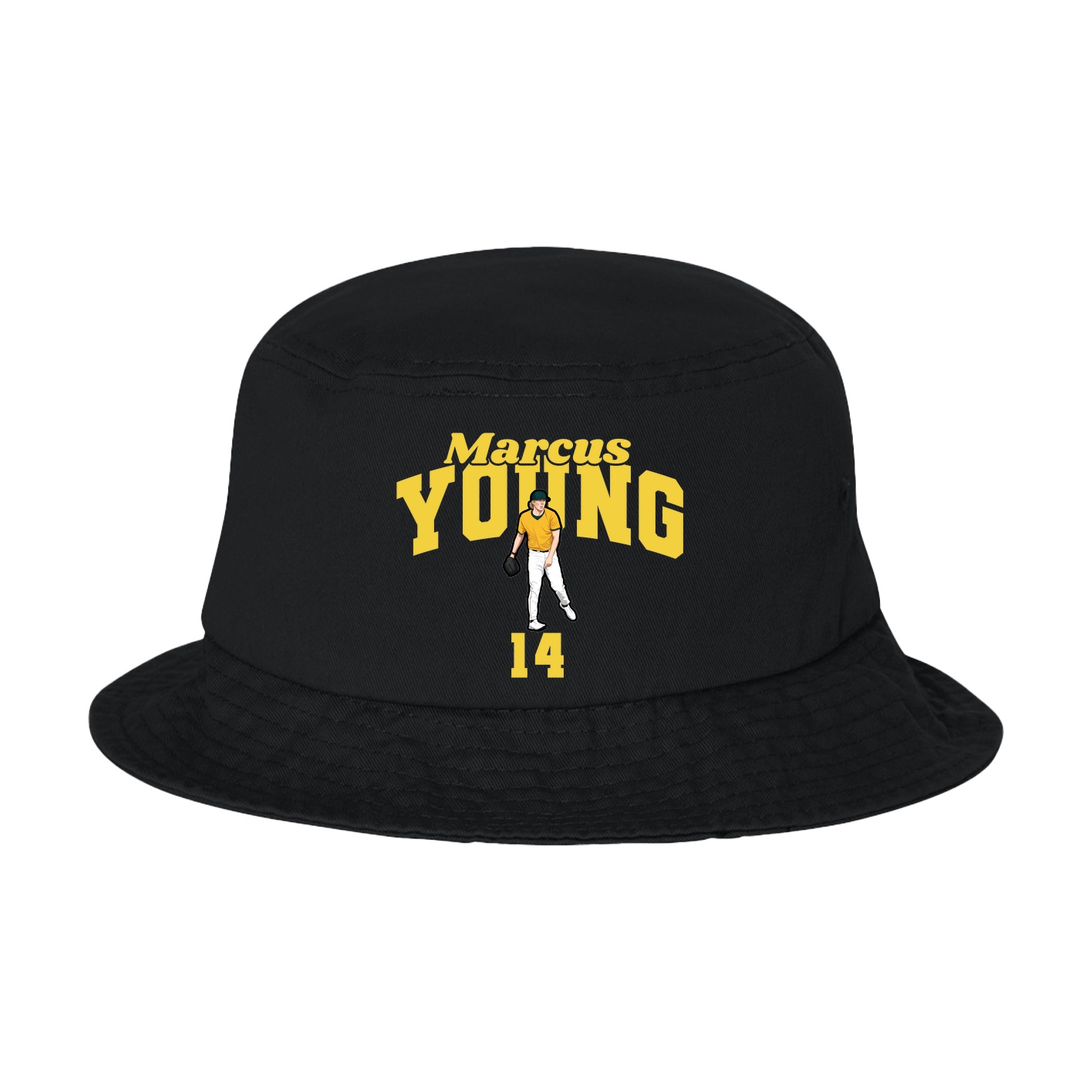Bucket Cap — Signature Arch in Black