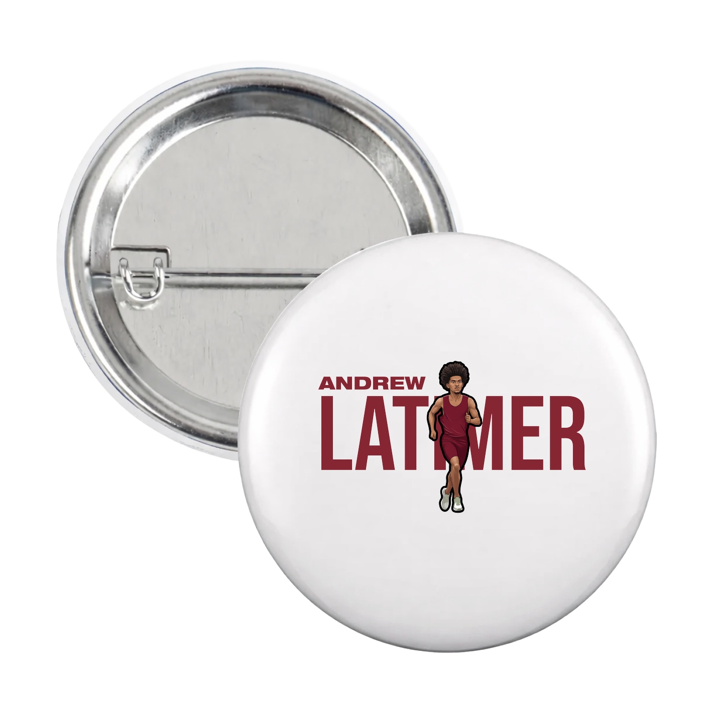 Game Day Button — Player Name in White