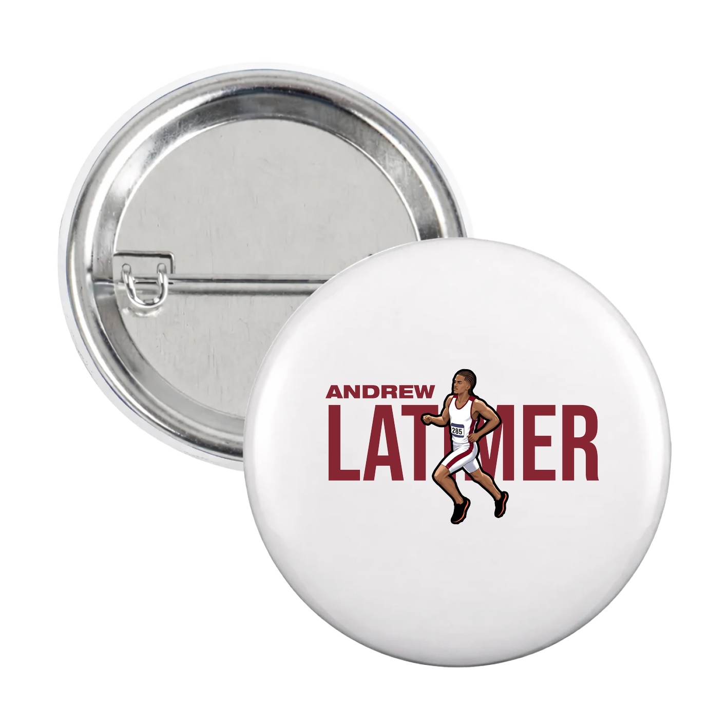 Game Day Button — Player Name in White