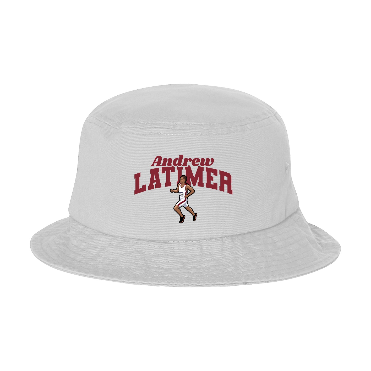 Bucket Cap — Signature Arch in White