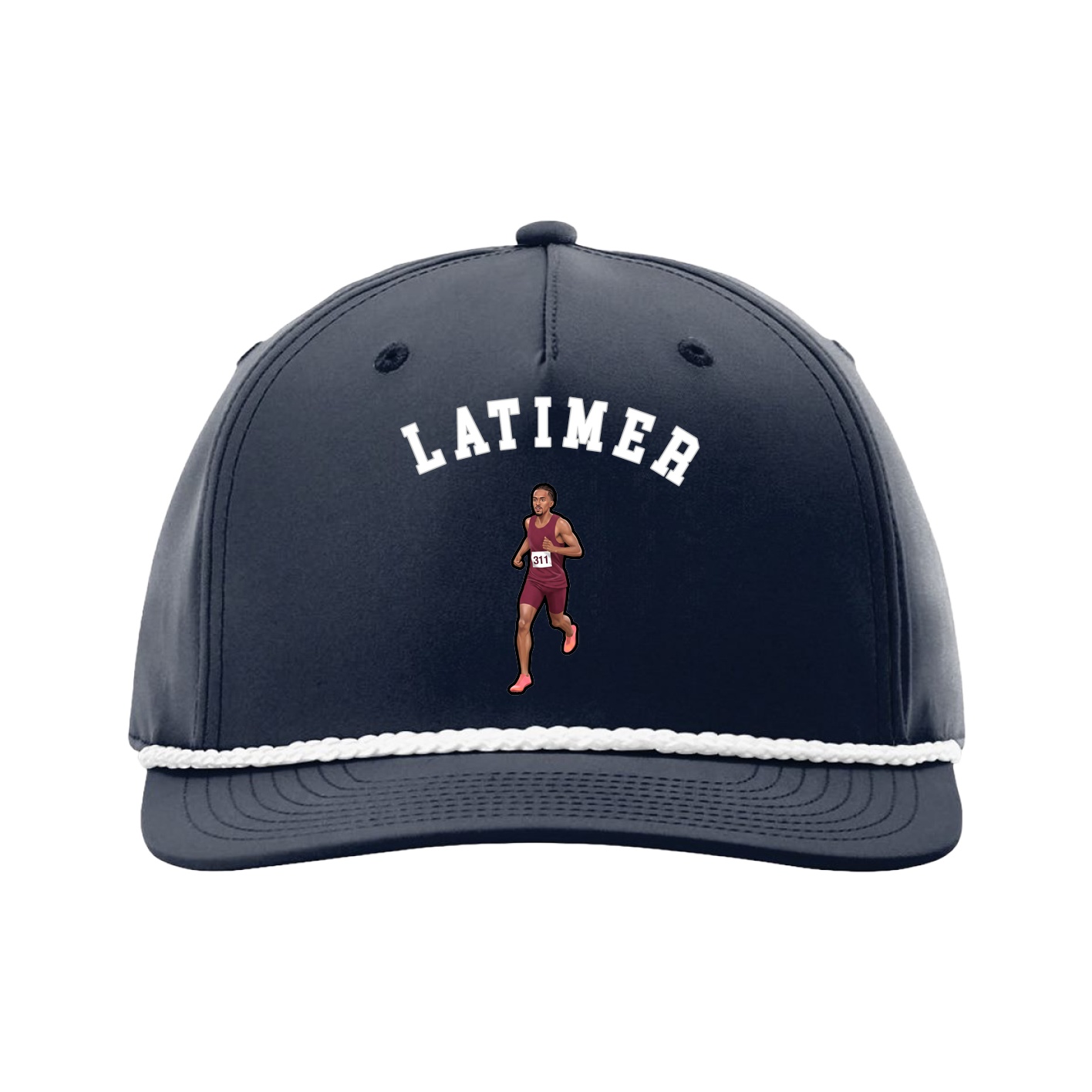 Five-Panel Classic Rope Cap — Shirsey Arch in Navy