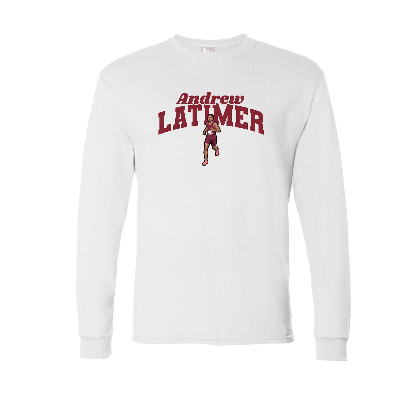 Long Sleeve Tee — Signature Arch in White
