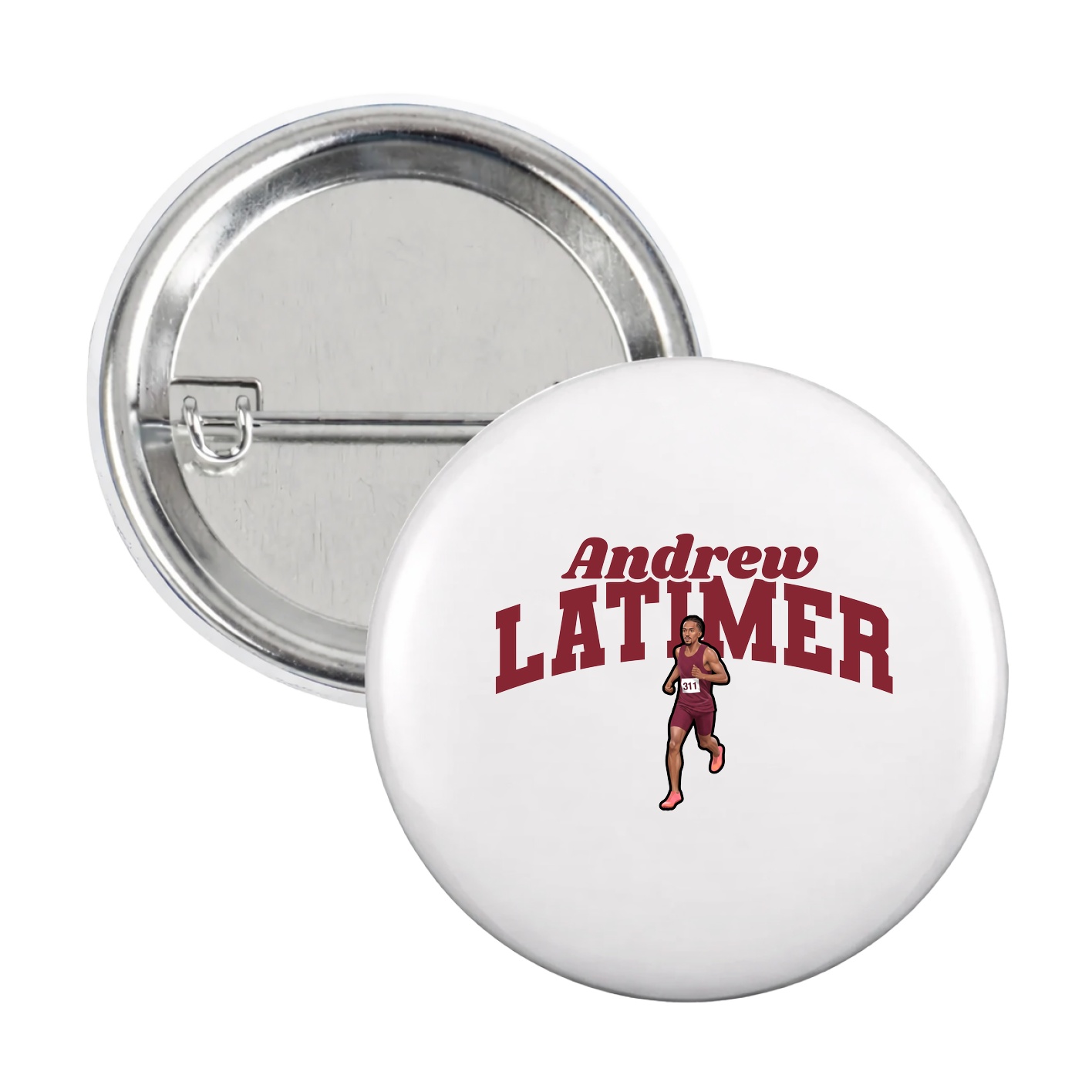 Game Day Button — Signature Arch in White