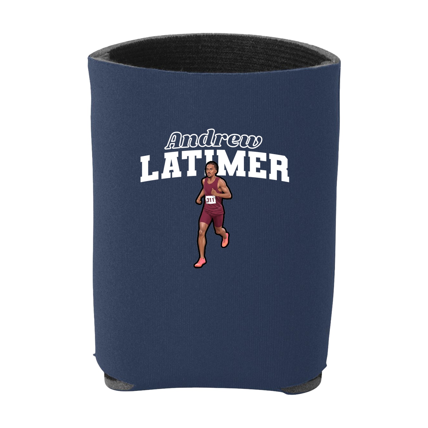 Can Holder — Name Arch in Navy