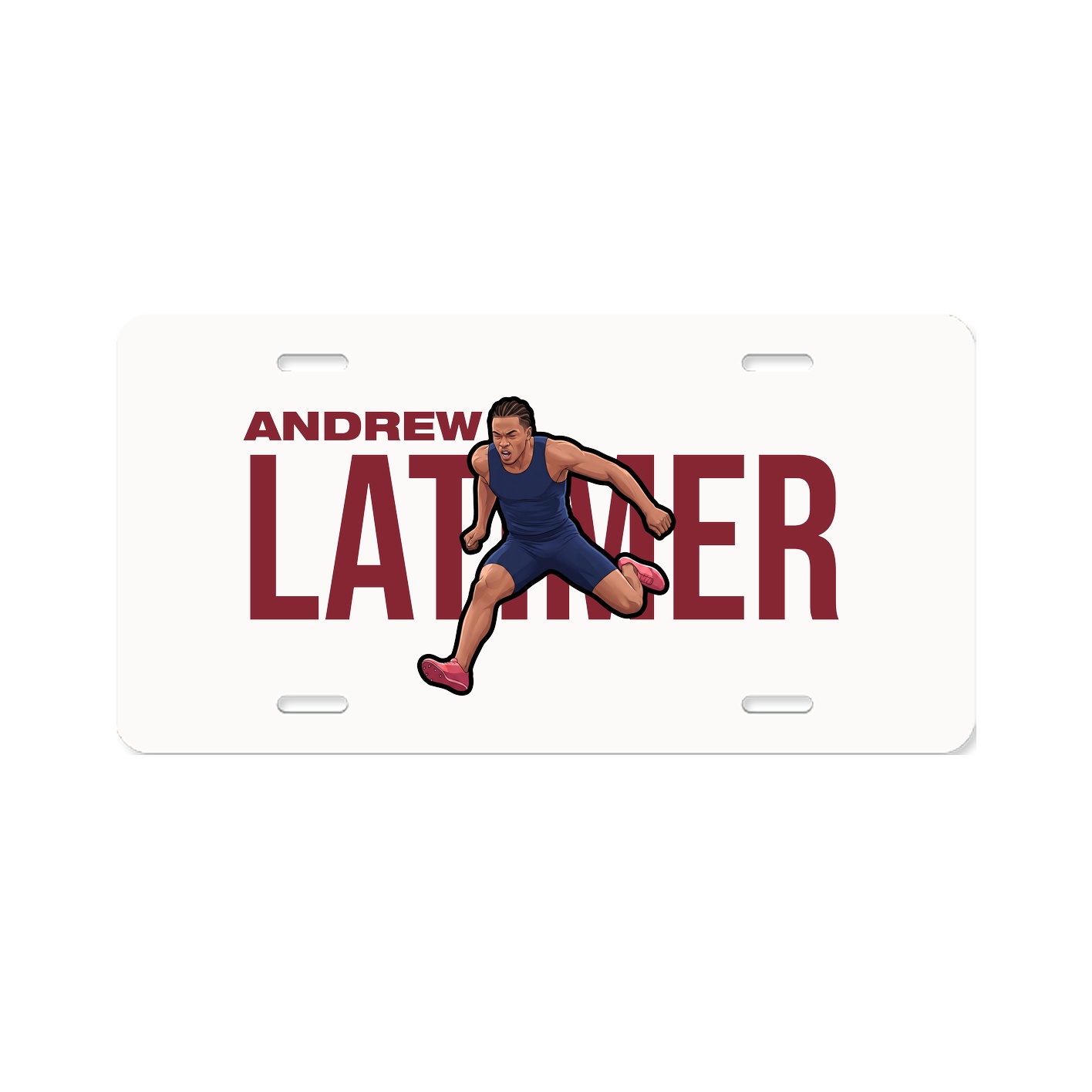 License Plate — Player Name in Classic