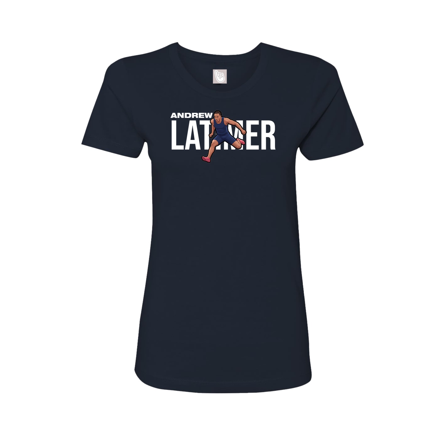 Womens Tee — Player Name in Navy