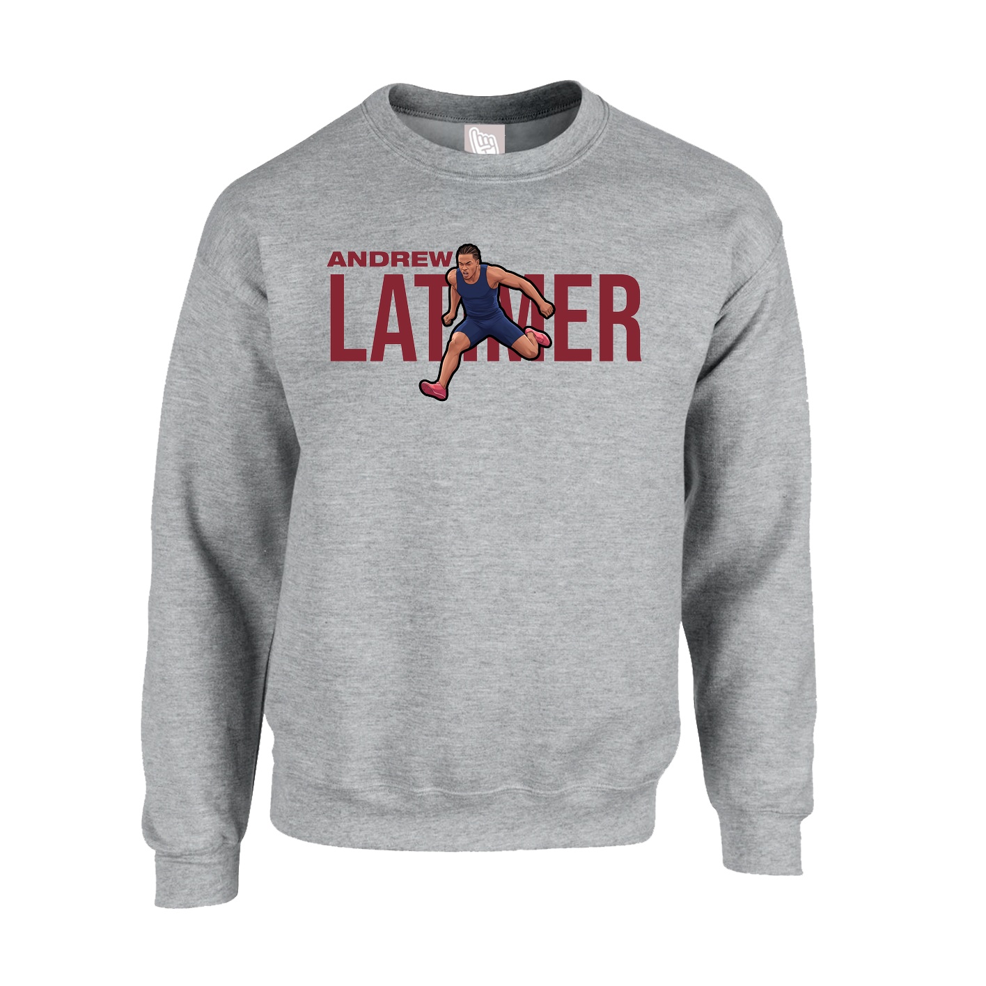 Fleece Crew — Player Name in Grey