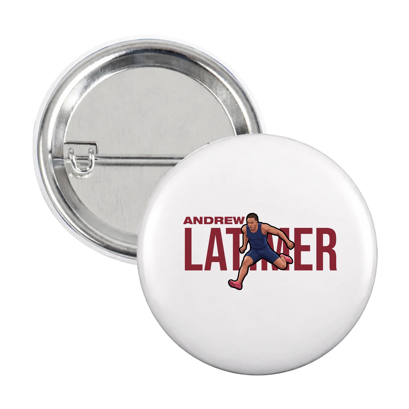 Game Day Button — Player Name in White