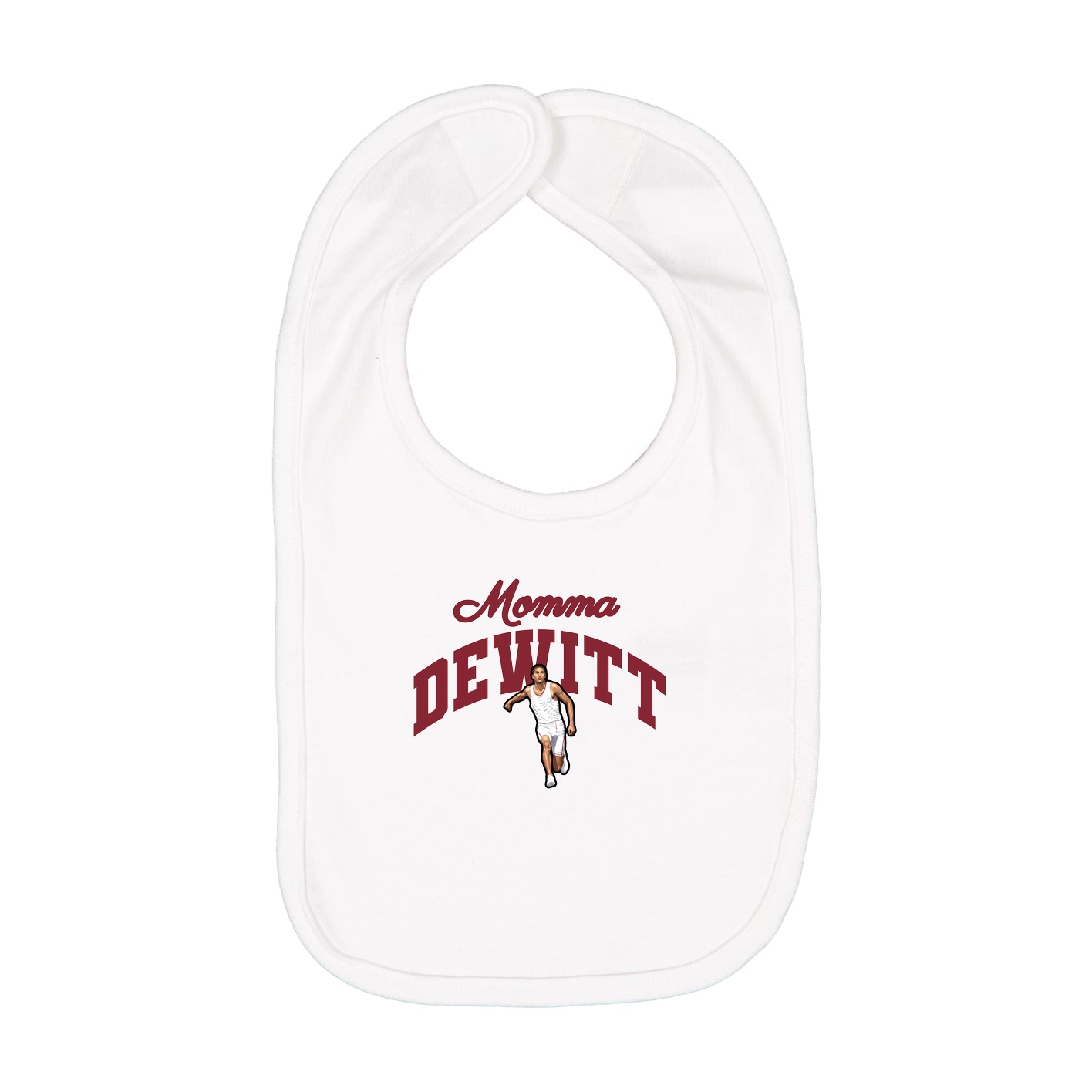 Infant Bib — Mothers Day Arch in White