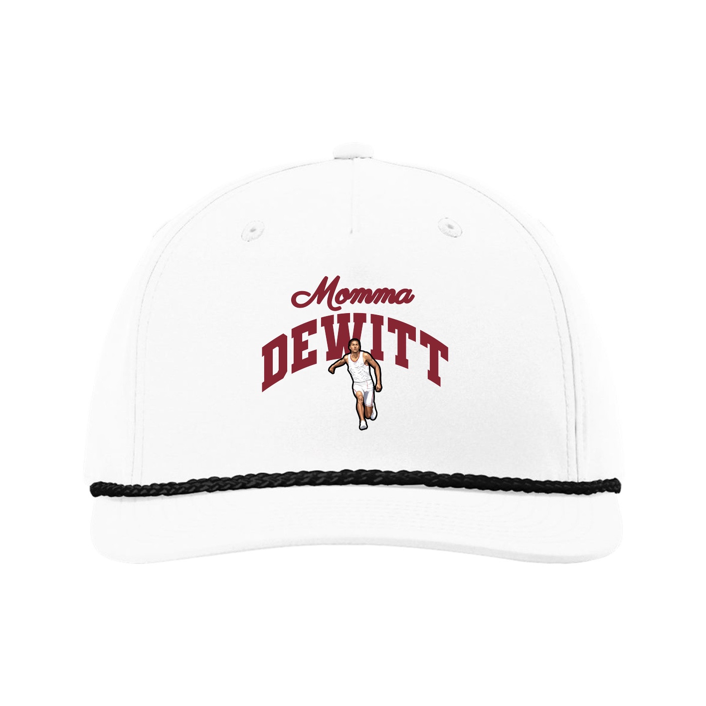 Five-Panel Classic Rope Cap — Mothers Day Arch in White
