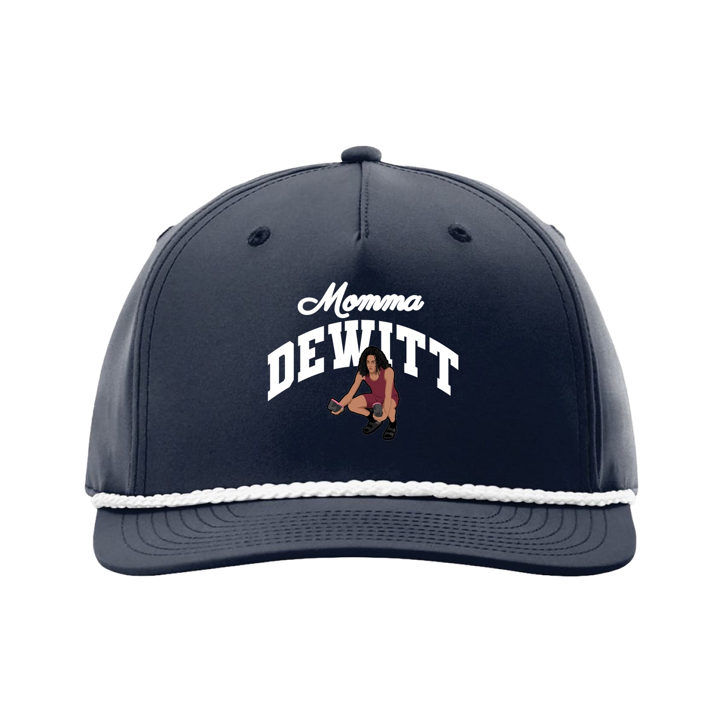 Five-Panel Classic Rope Cap — Mothers Day Arch in Navy