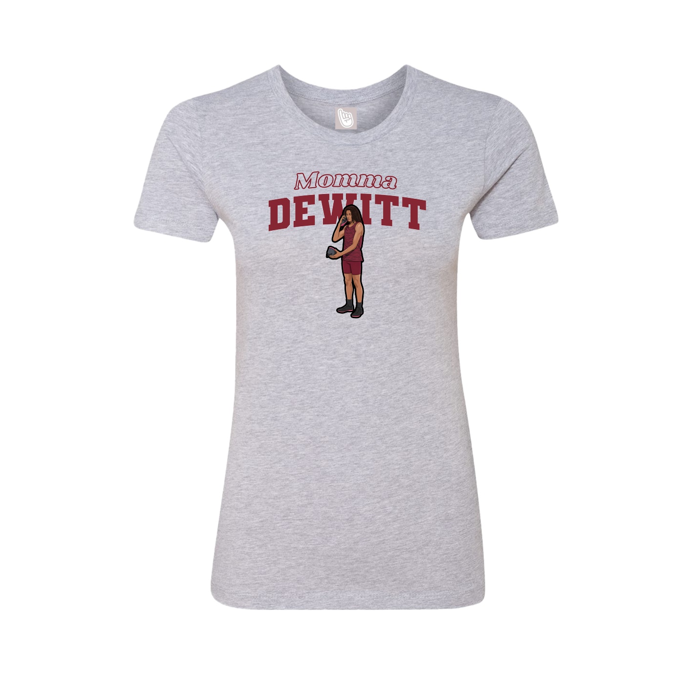 Womens Tee — Mothers Day Block in Grey