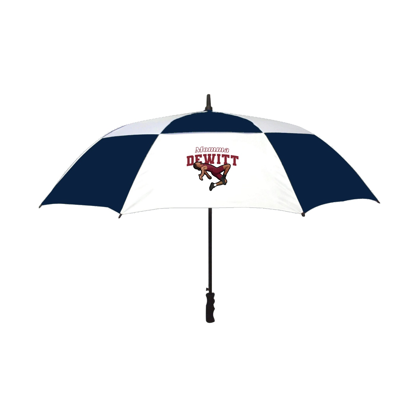 Golf Umbrella — Mothers Day Block in Navy