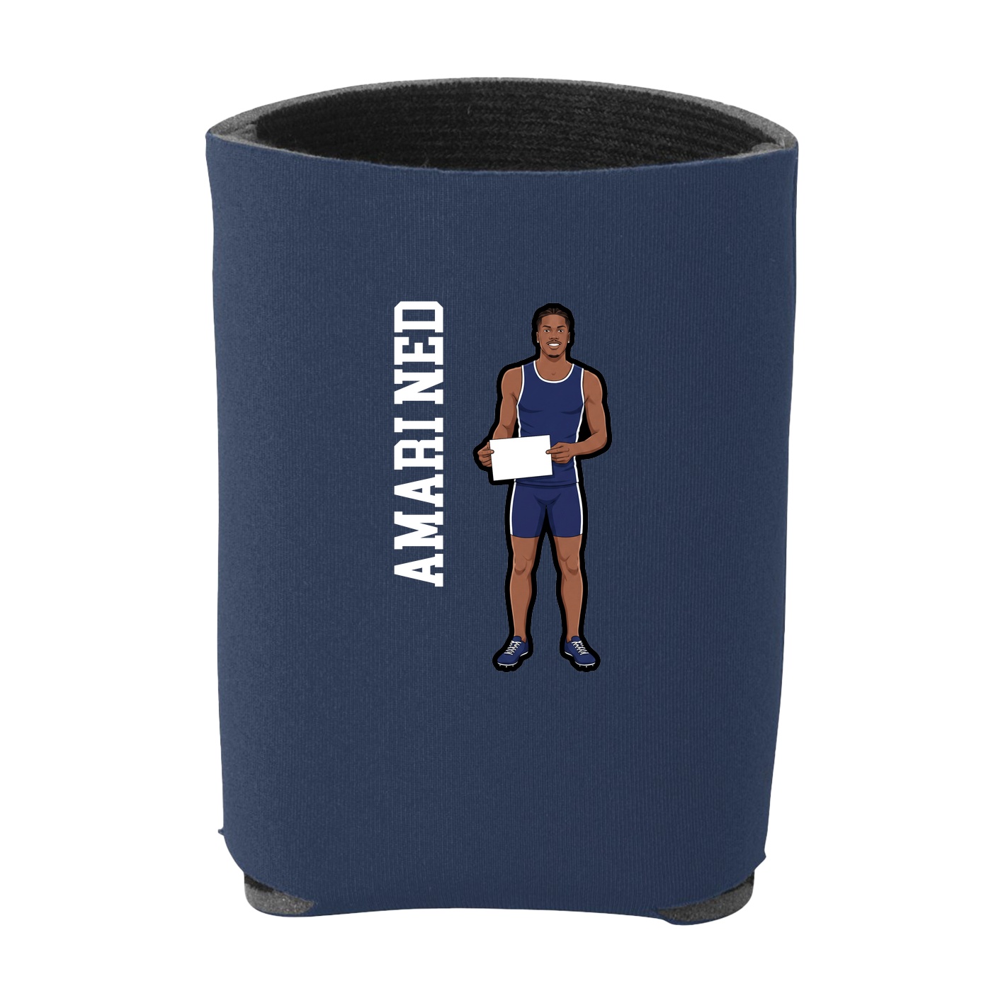 Can Holder — Name Vertical in Navy