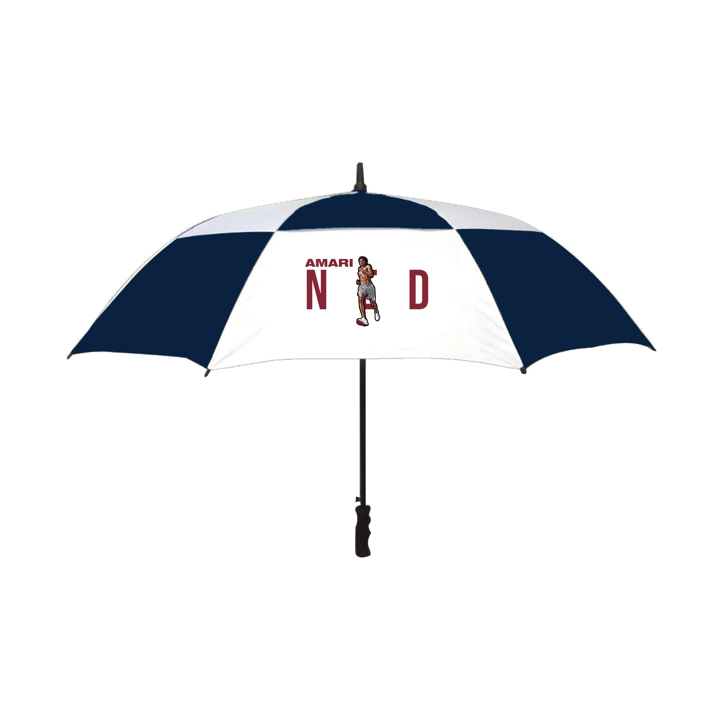 Golf Umbrella — Player Name in Navy