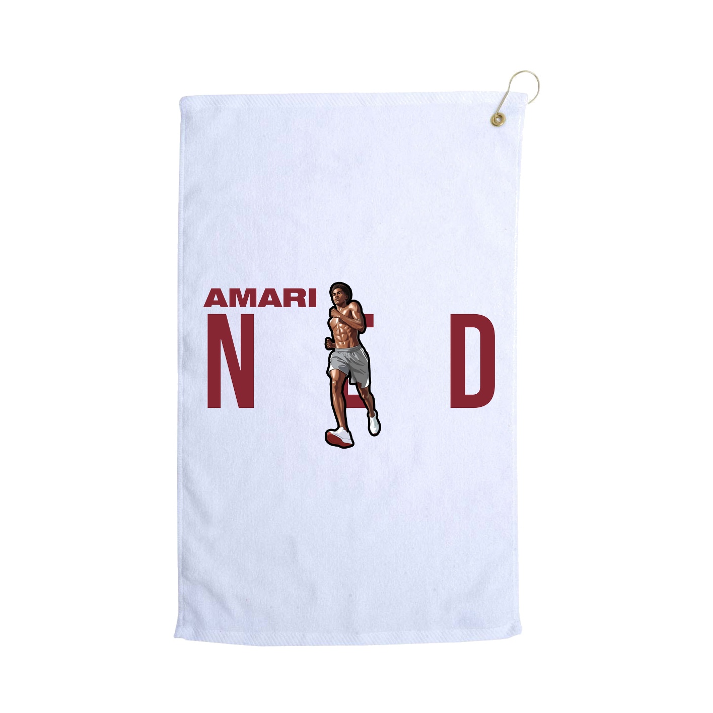 Golf Towel — Player Name in White
