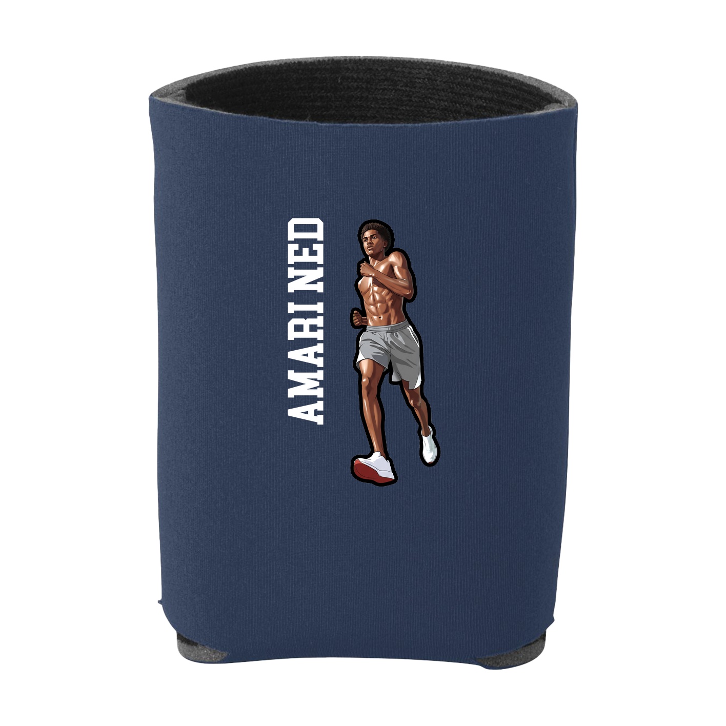 Can Holder — Name Vertical in Navy