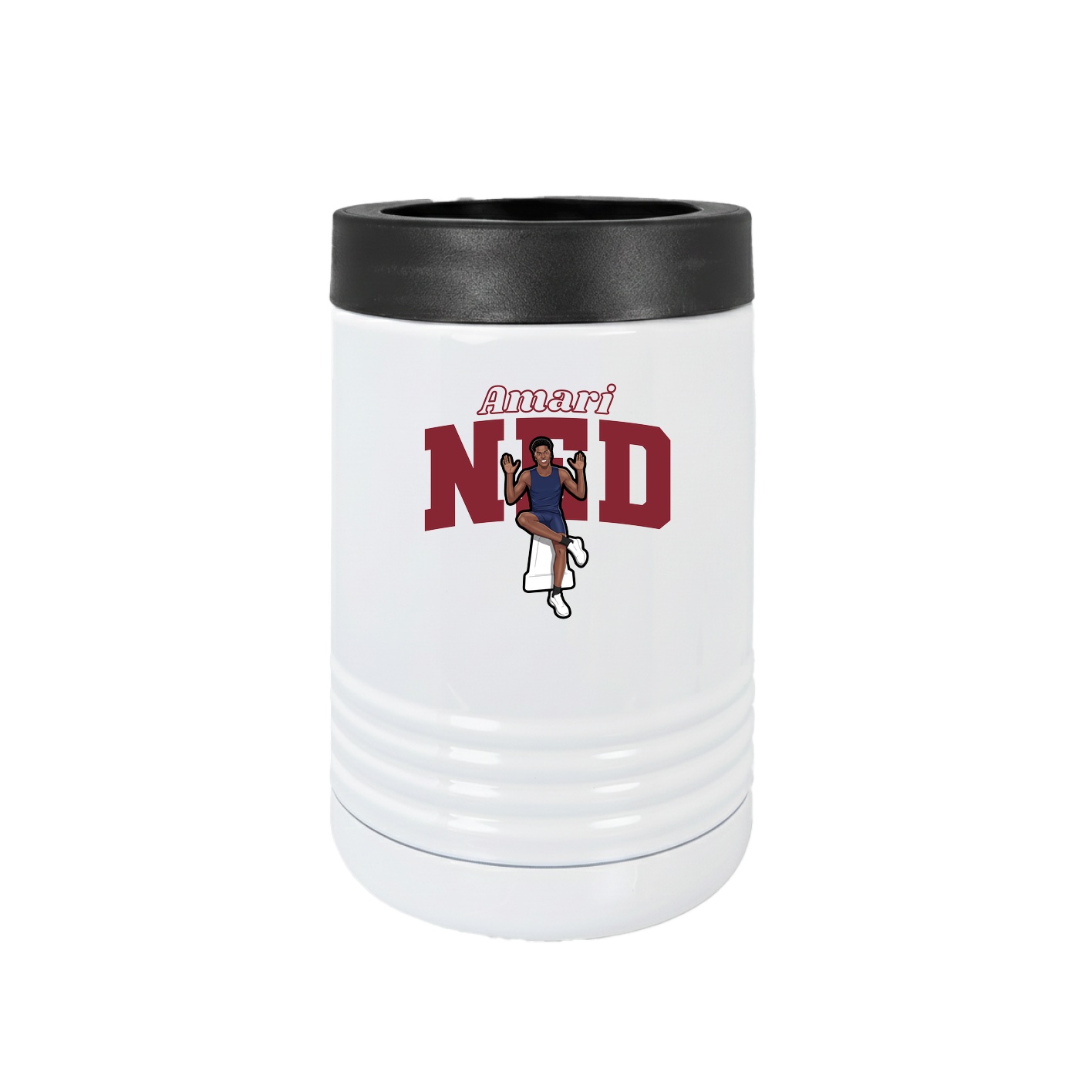 Beverage Holder — Name Arch in White