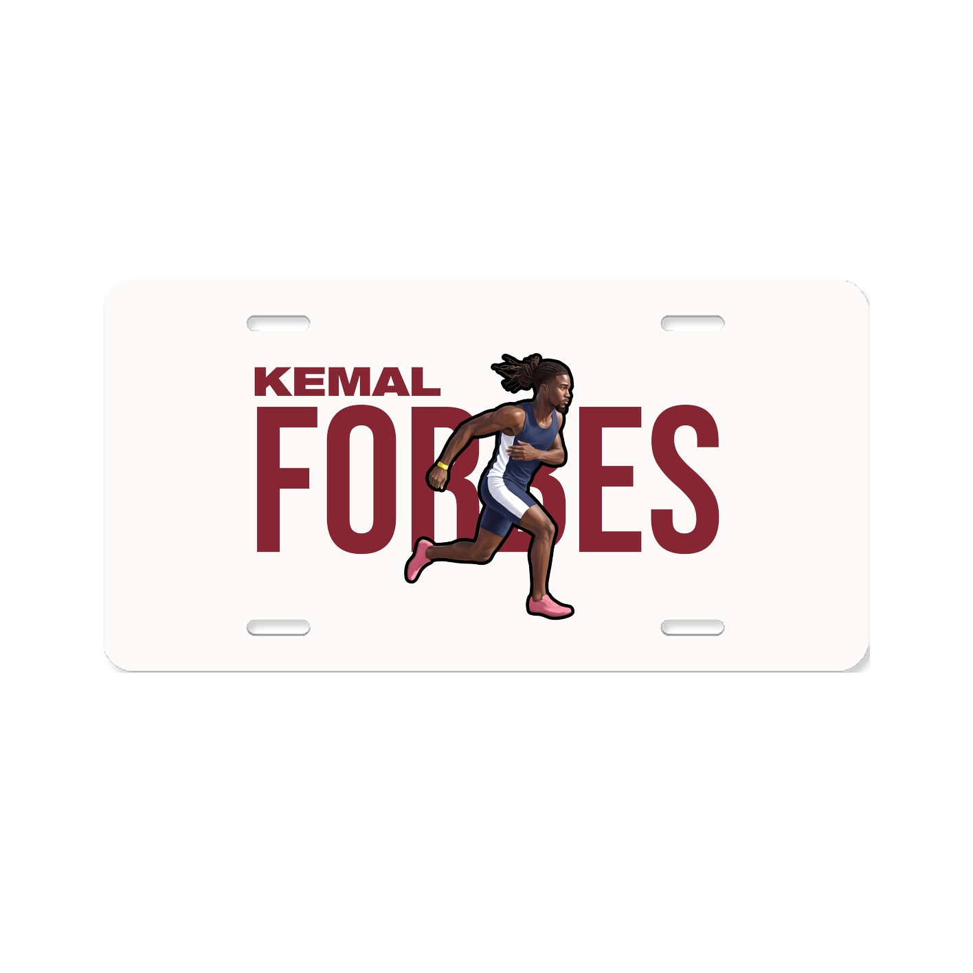 License Plate — Player Name in Classic