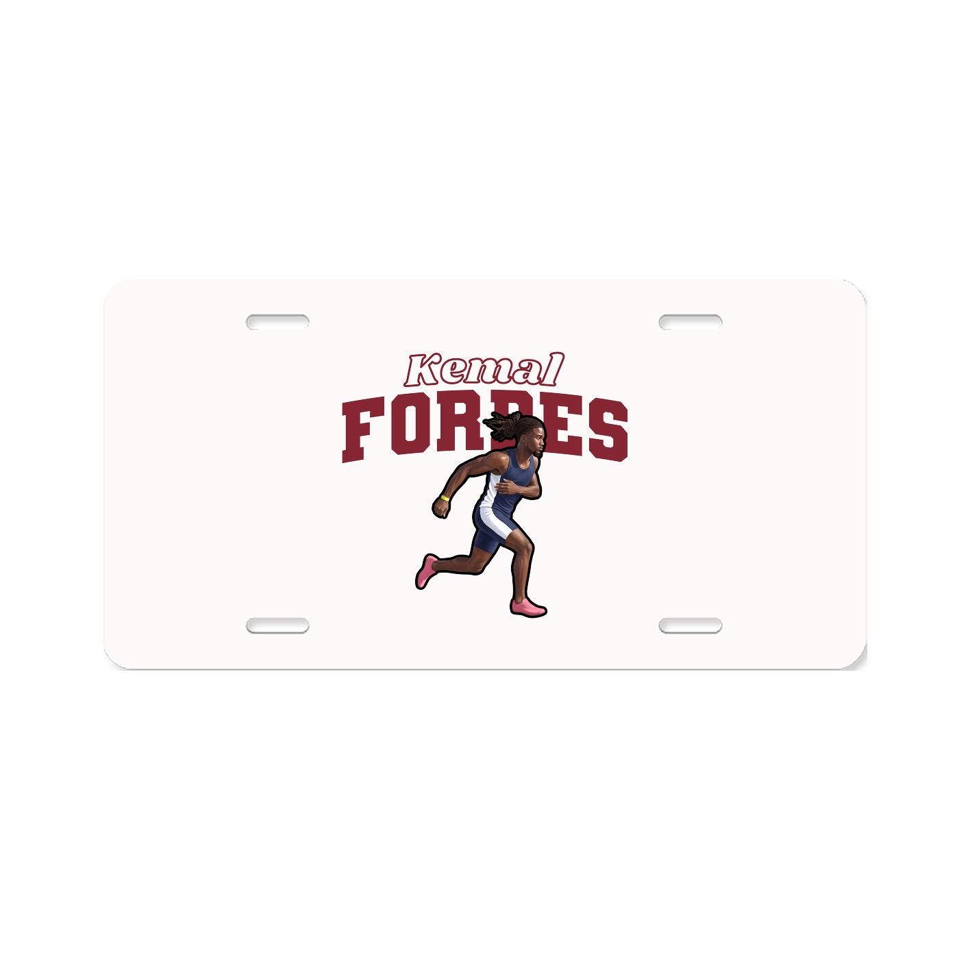 License Plate — Name Arch in Classic
