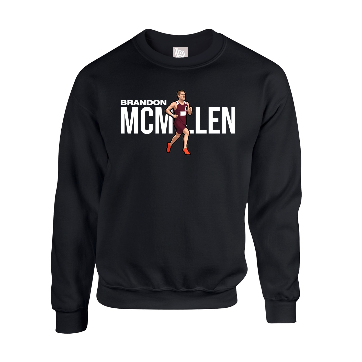 Fleece Crew — Player Name in Black