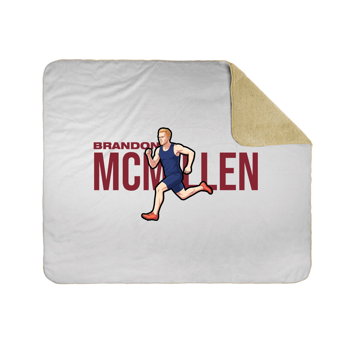 Throw Blanket — Player Name in White