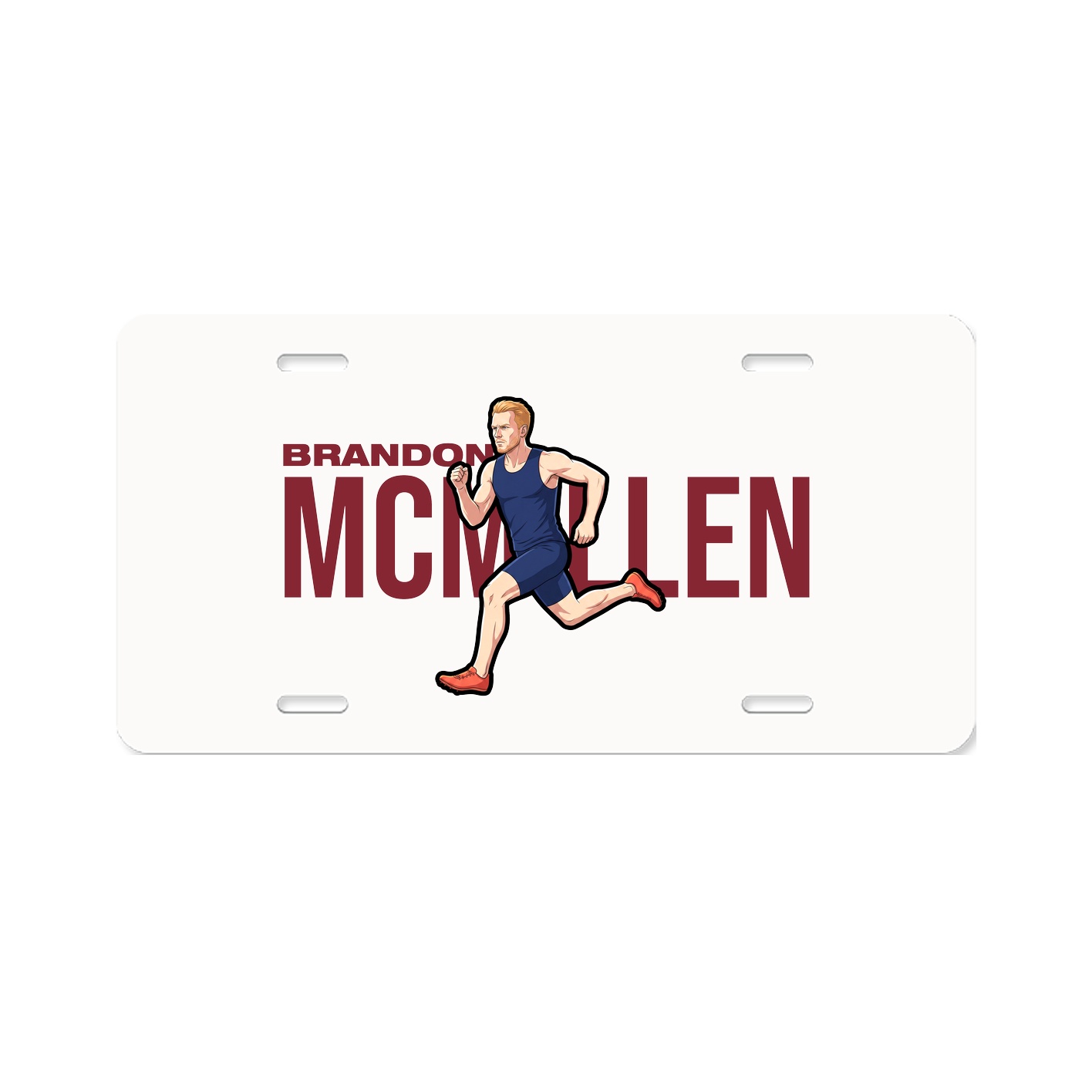 License Plate — Player Name in Classic