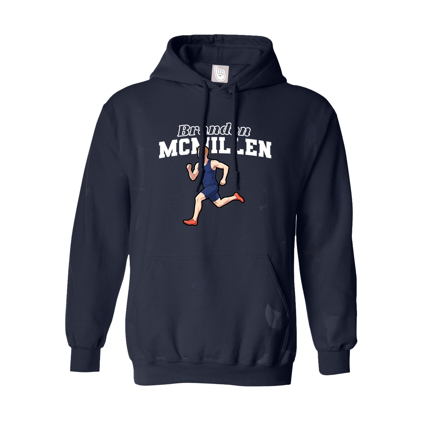 Hoodie — Name Arch in Navy