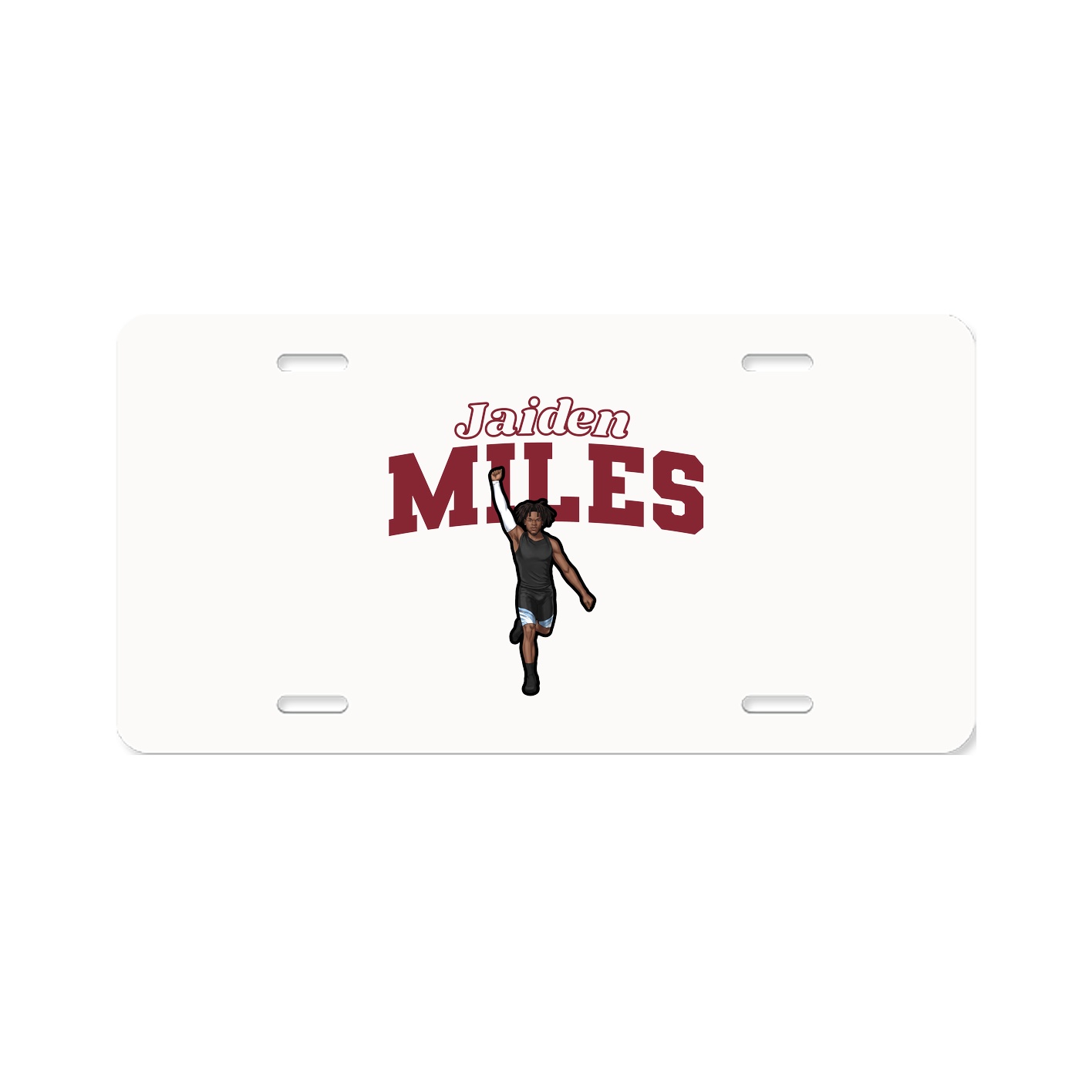 License Plate — Name Arch in Classic