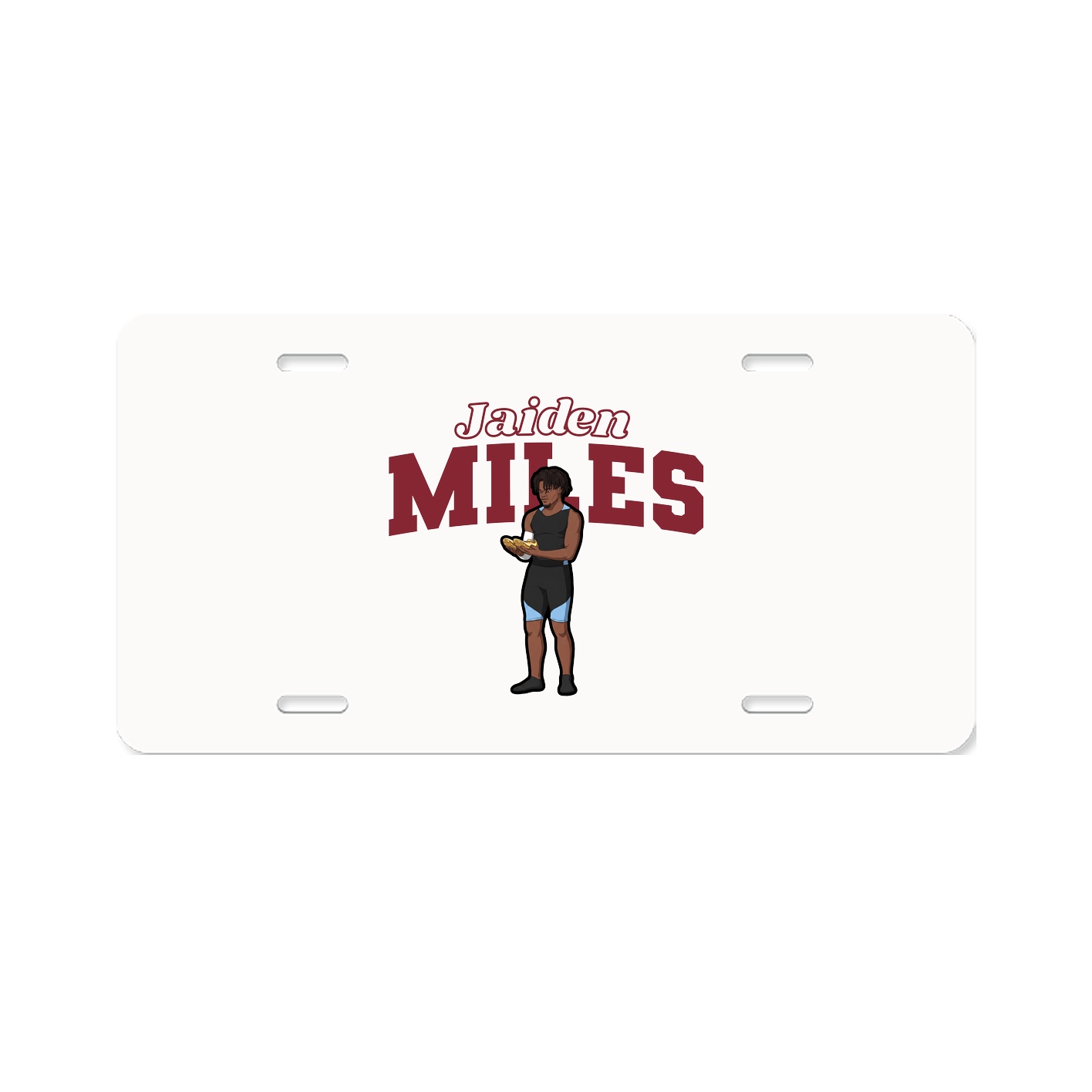 License Plate — Name Arch in Classic
