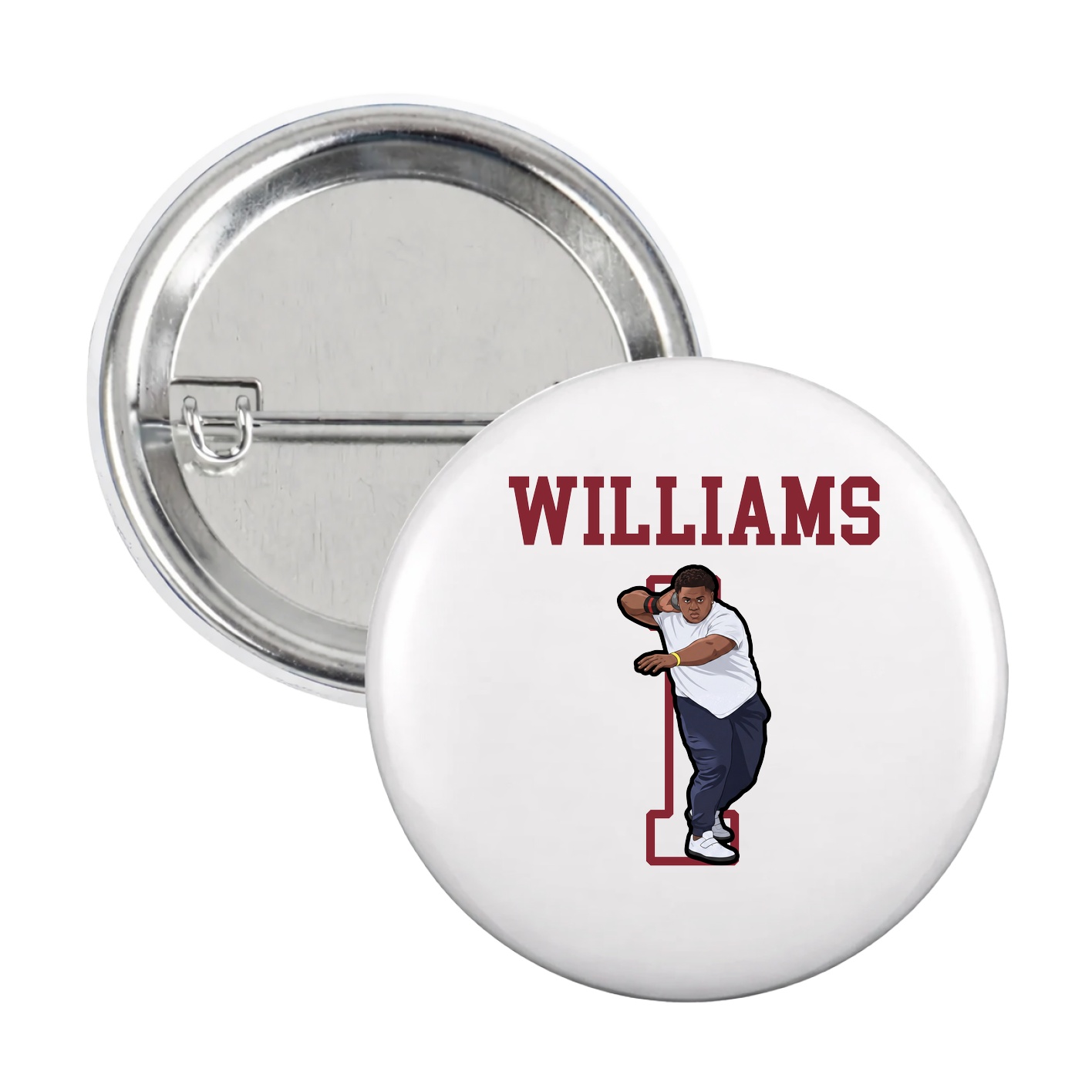 Game Day Button — Shirsey in White
