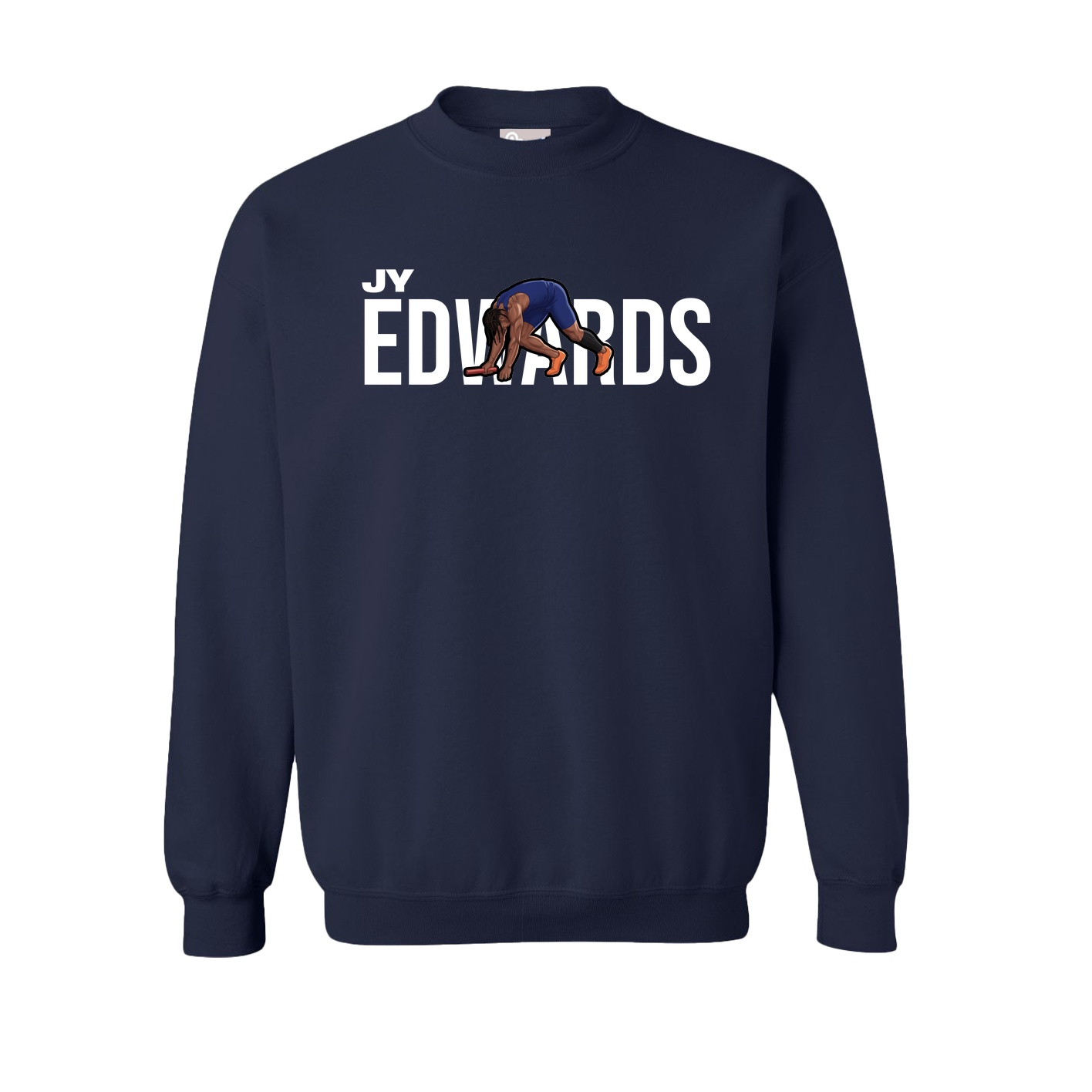 Fleece Crew — Player Name in Navy