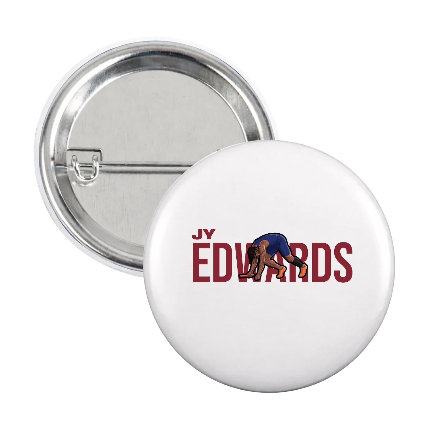 Game Day Button — Player Name in White