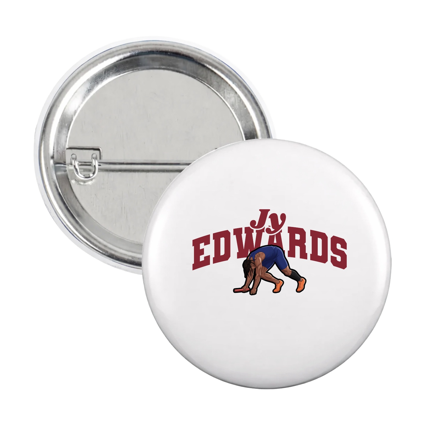Game Day Button — Signature Arch in White