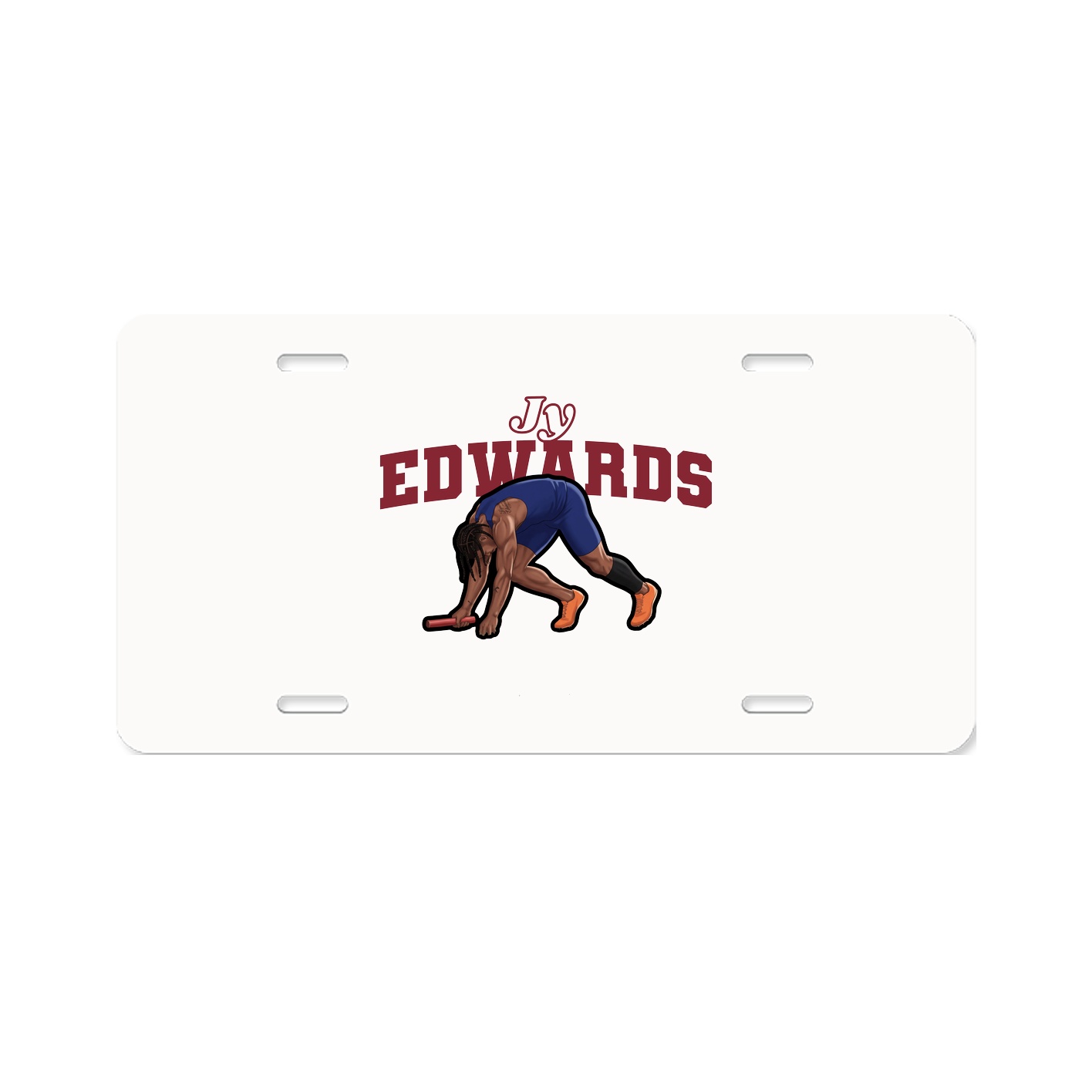 License Plate — Name Arch in Classic