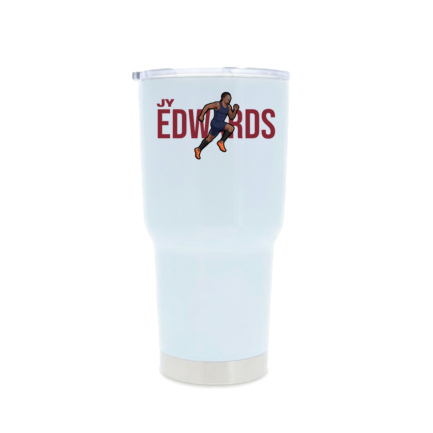 30oz Stainless Steel Tumbler — Player Name in White