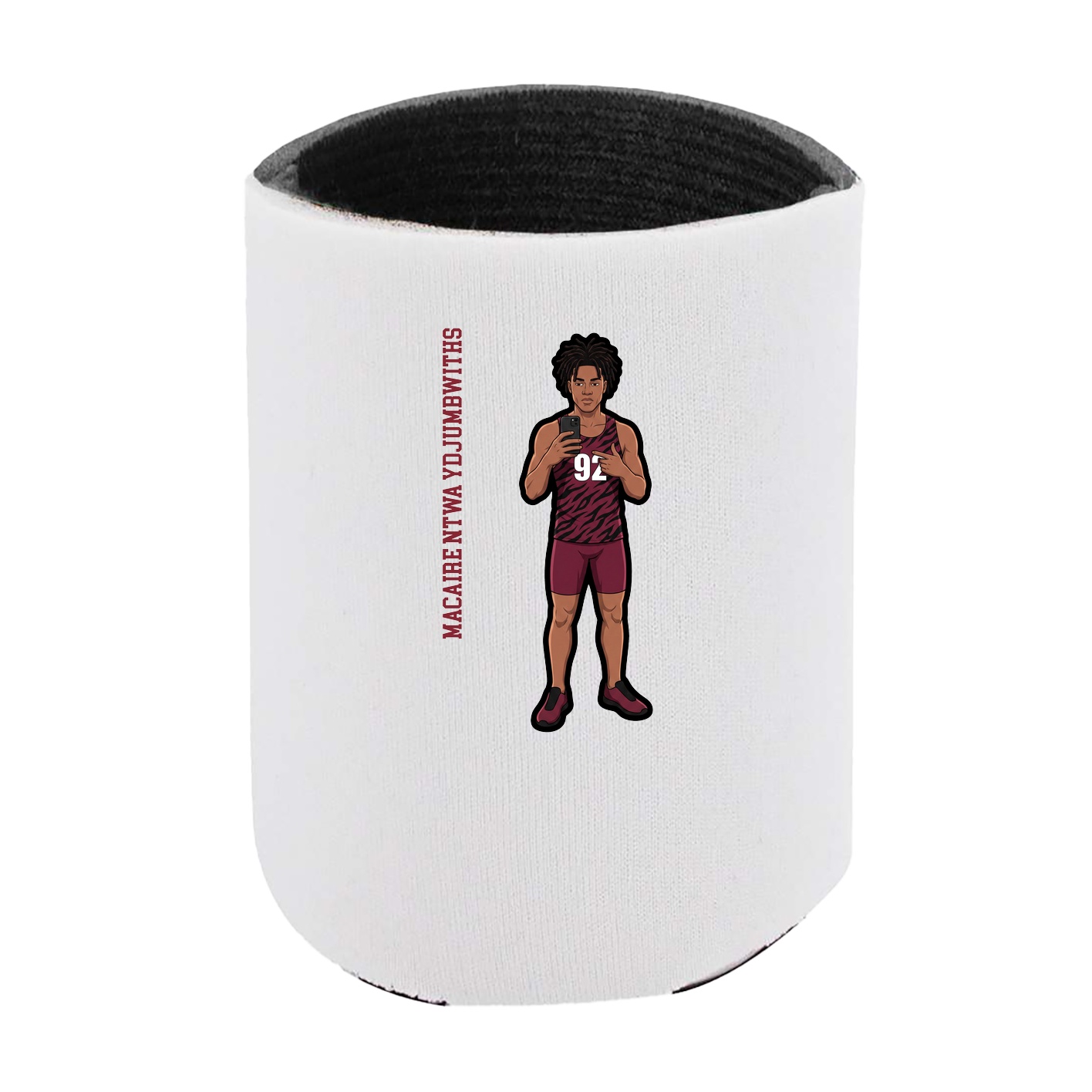 Can Holder — Name Vertical in White