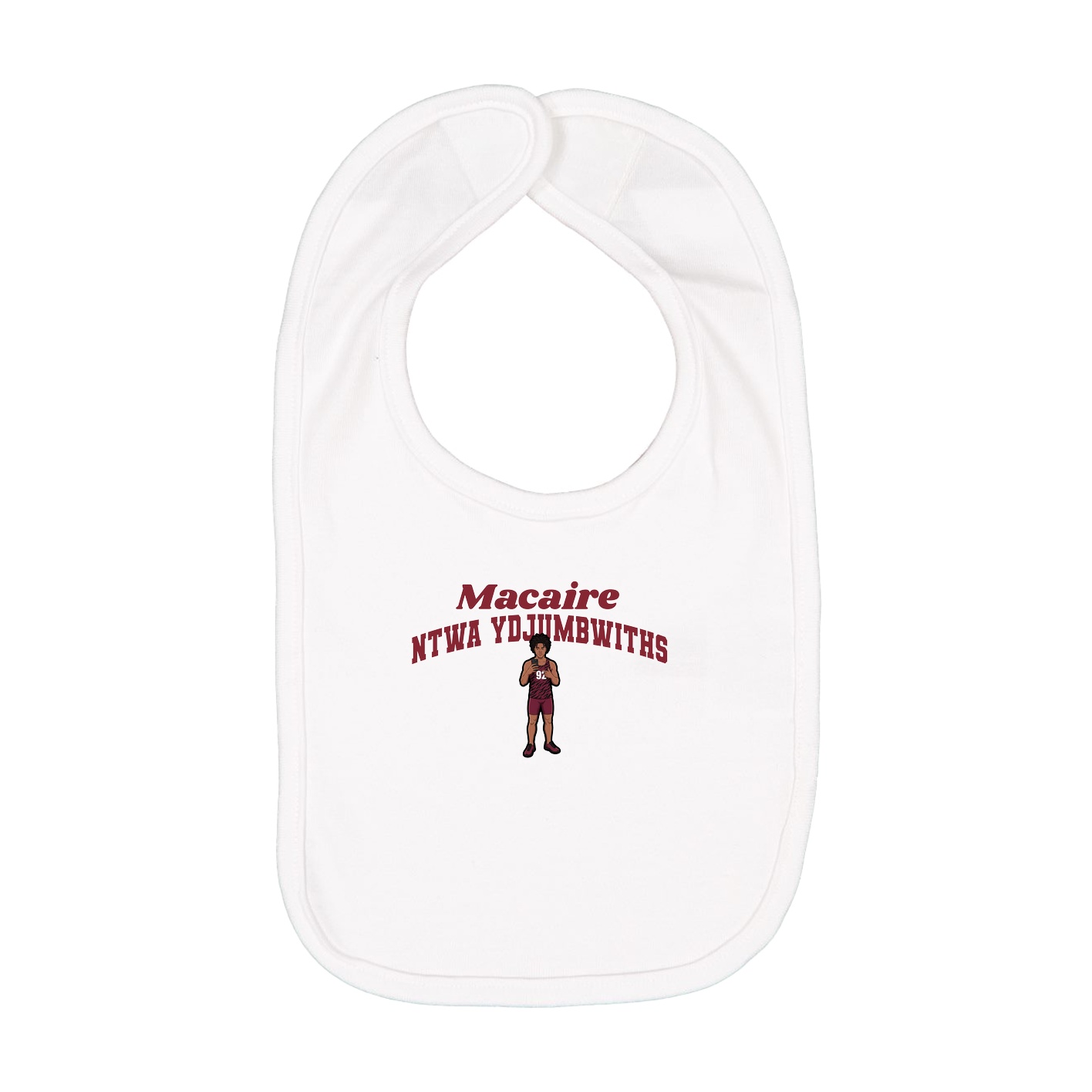 Infant Bib — Signature Arch in White
