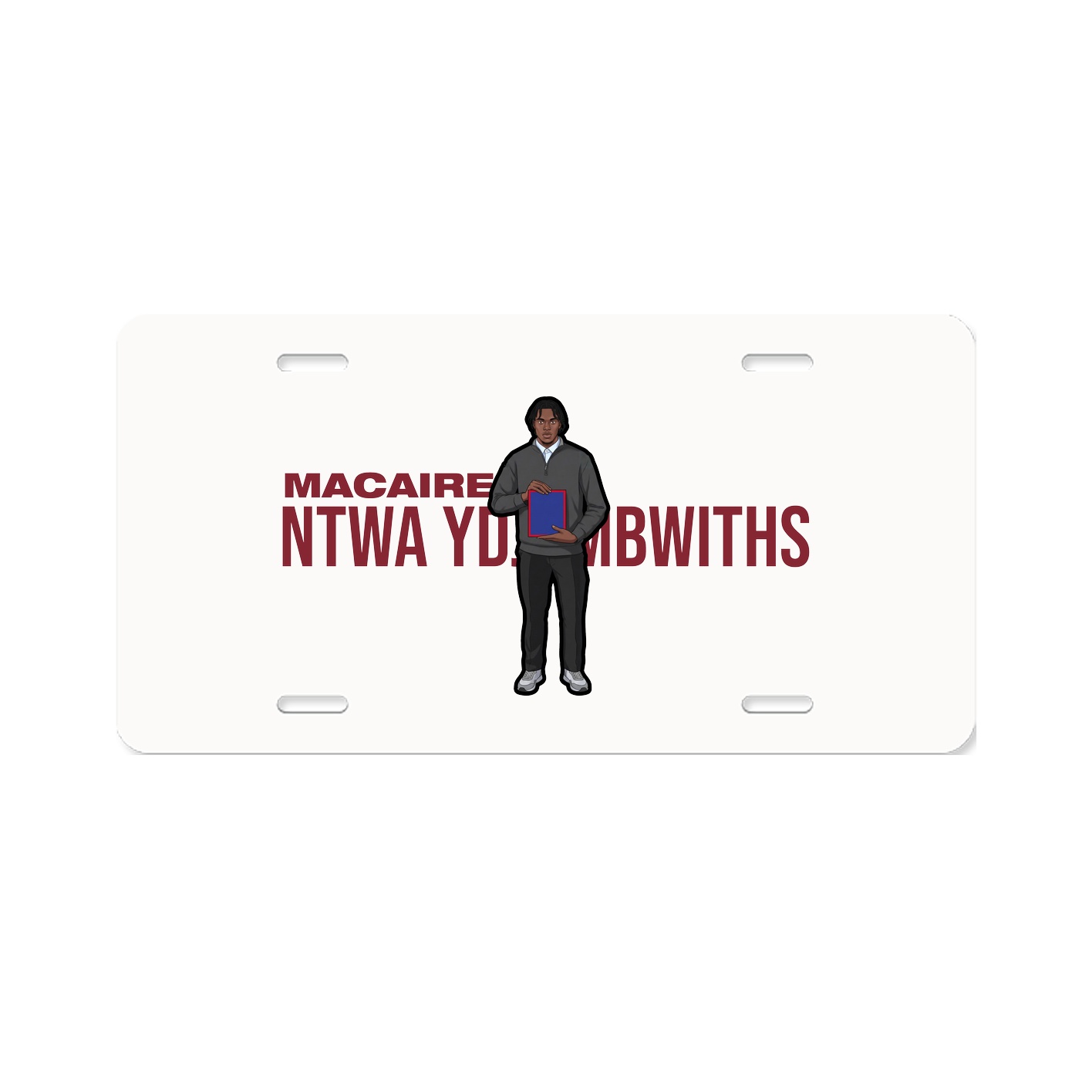 License Plate — Player Name in Classic