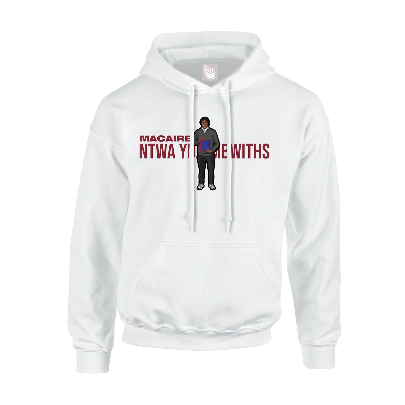 Hoodie — Player Name in White