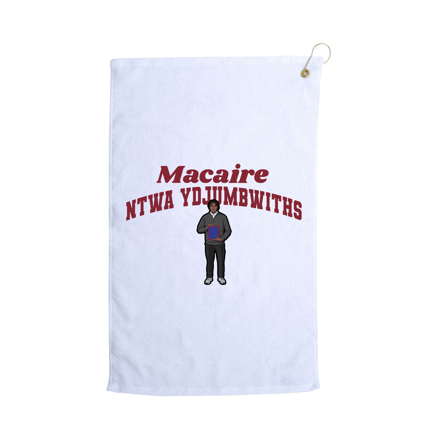Golf Towel — Signature Arch in White